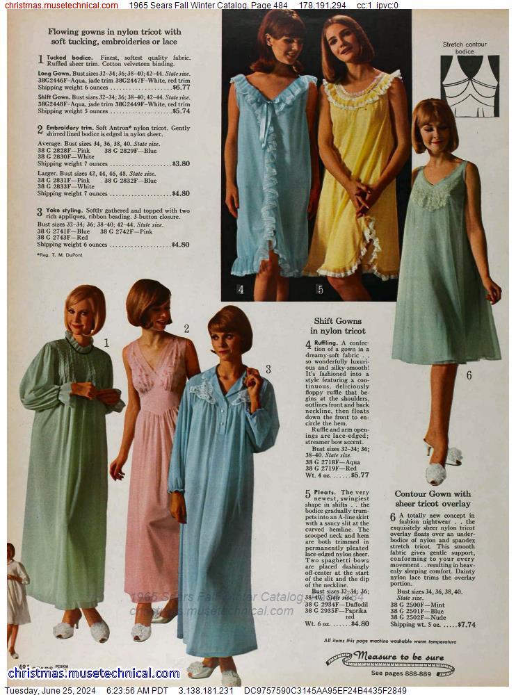 1965 Sears Fall Winter Catalog, Page 484