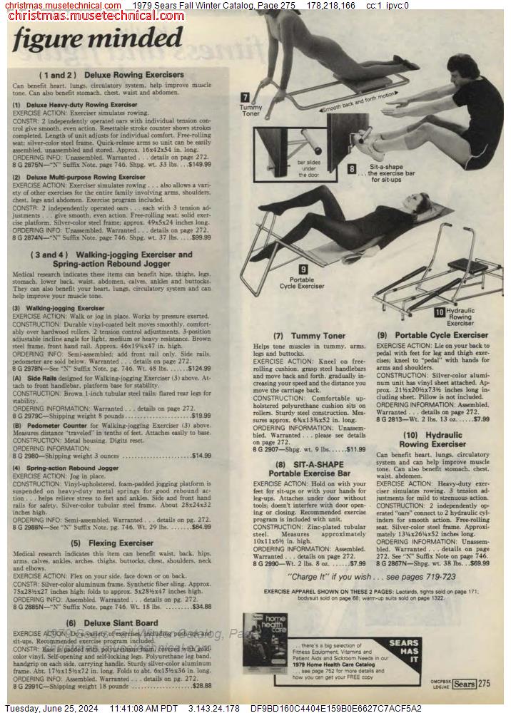 1979 Sears Fall Winter Catalog, Page 275