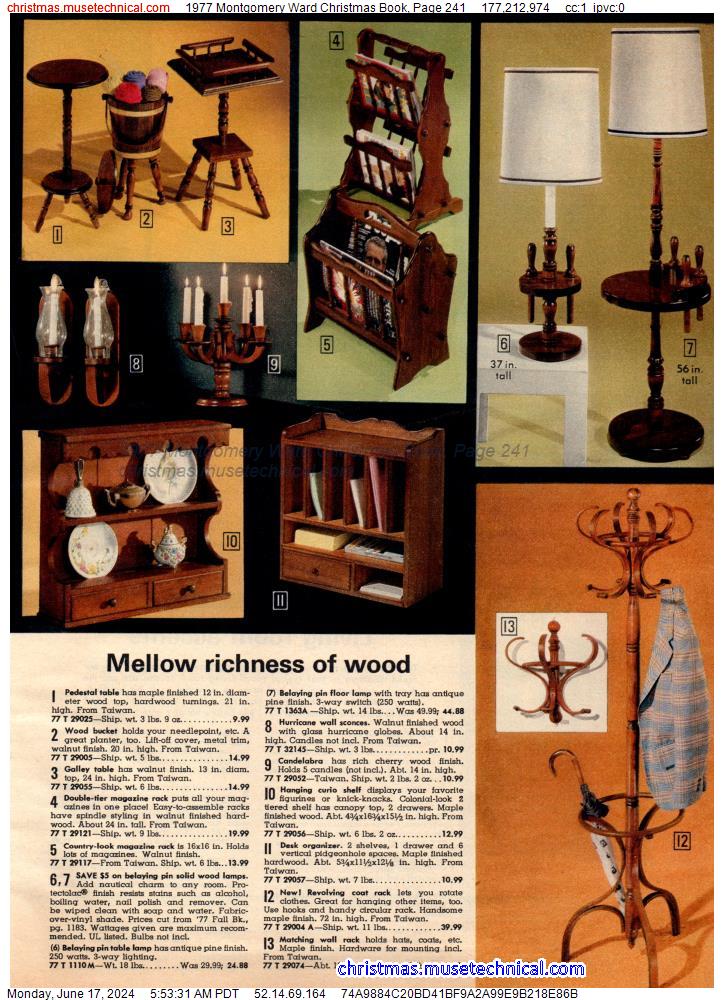 1977 Montgomery Ward Christmas Book, Page 241