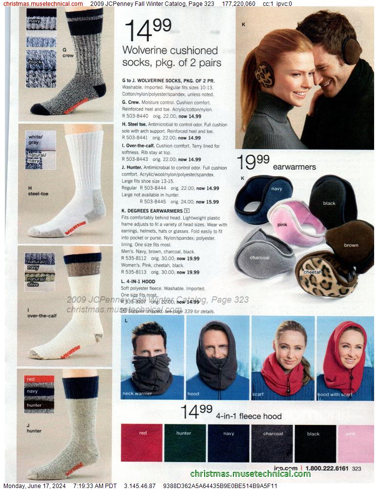 2009 JCPenney Fall Winter Catalog, Page 323