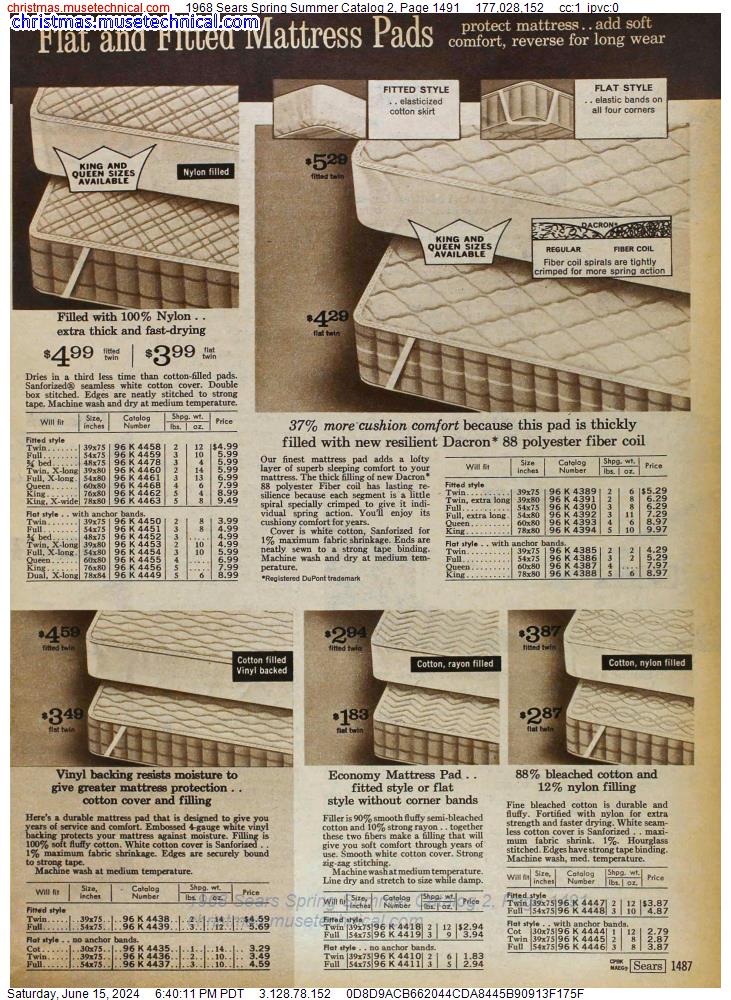 1968 Sears Spring Summer Catalog 2, Page 1491