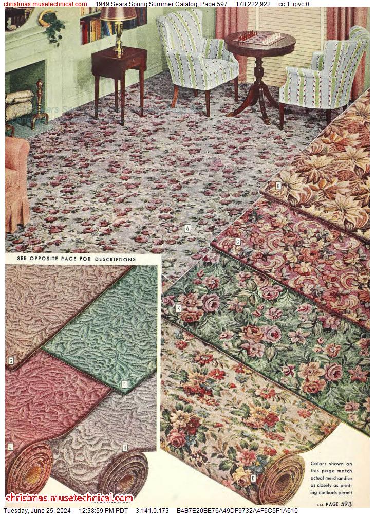 1949 Sears Spring Summer Catalog, Page 597