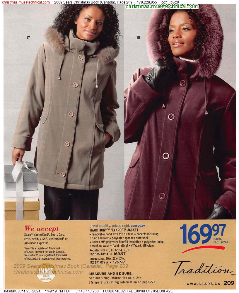 2009 Sears Christmas Book (Canada), Page 209