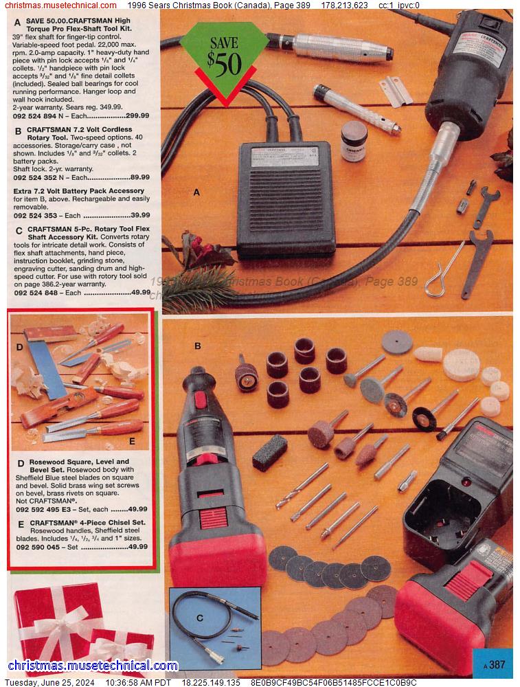 1996 Sears Christmas Book (Canada), Page 389