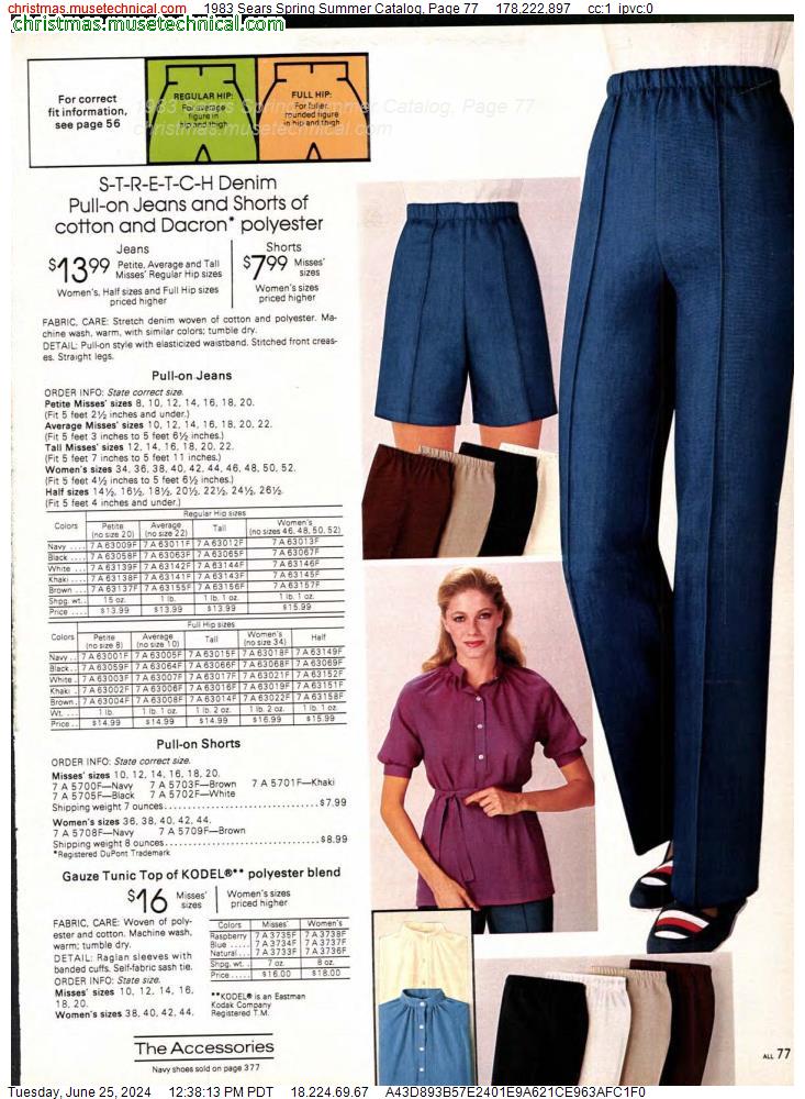 1983 Sears Spring Summer Catalog, Page 77