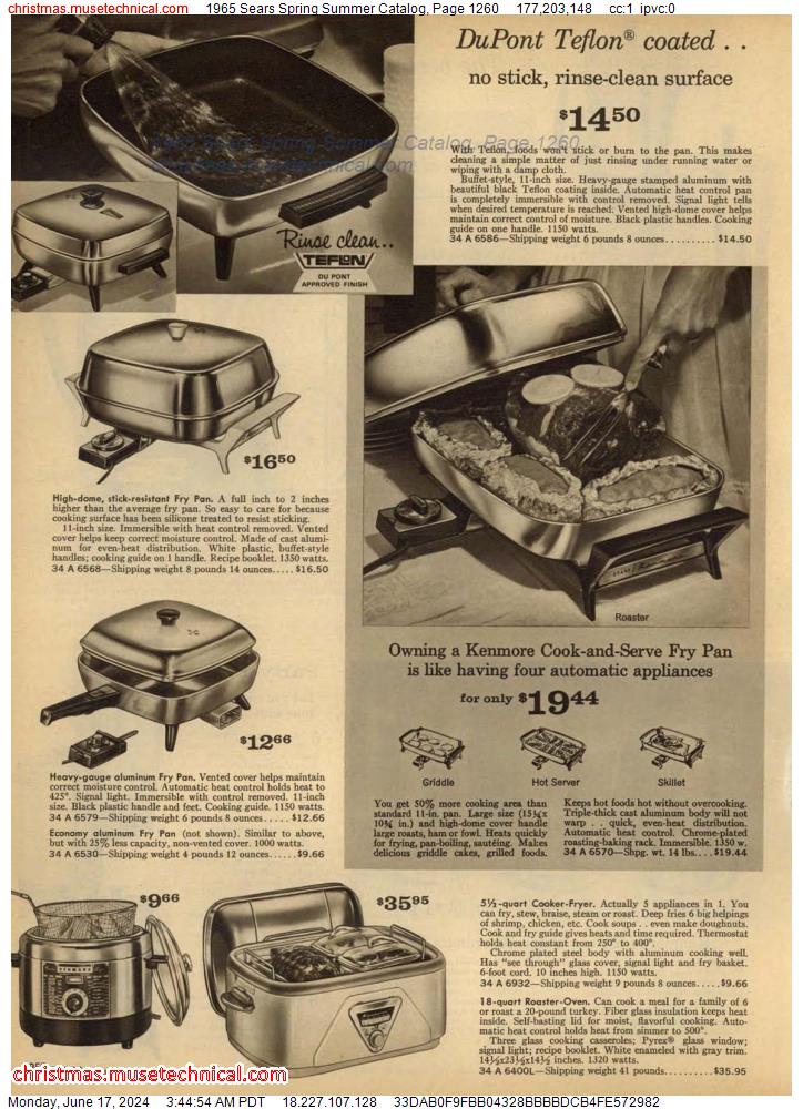 1965 Sears Spring Summer Catalog, Page 1260