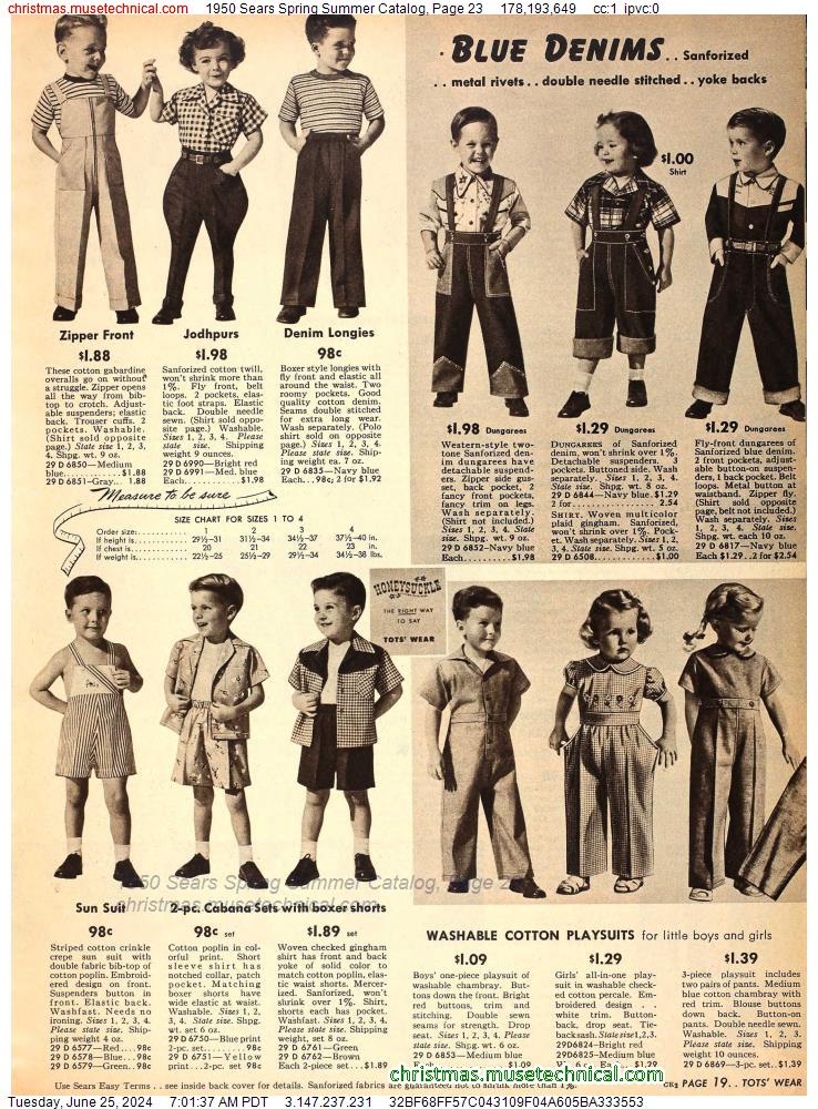 1950 Sears Spring Summer Catalog, Page 23