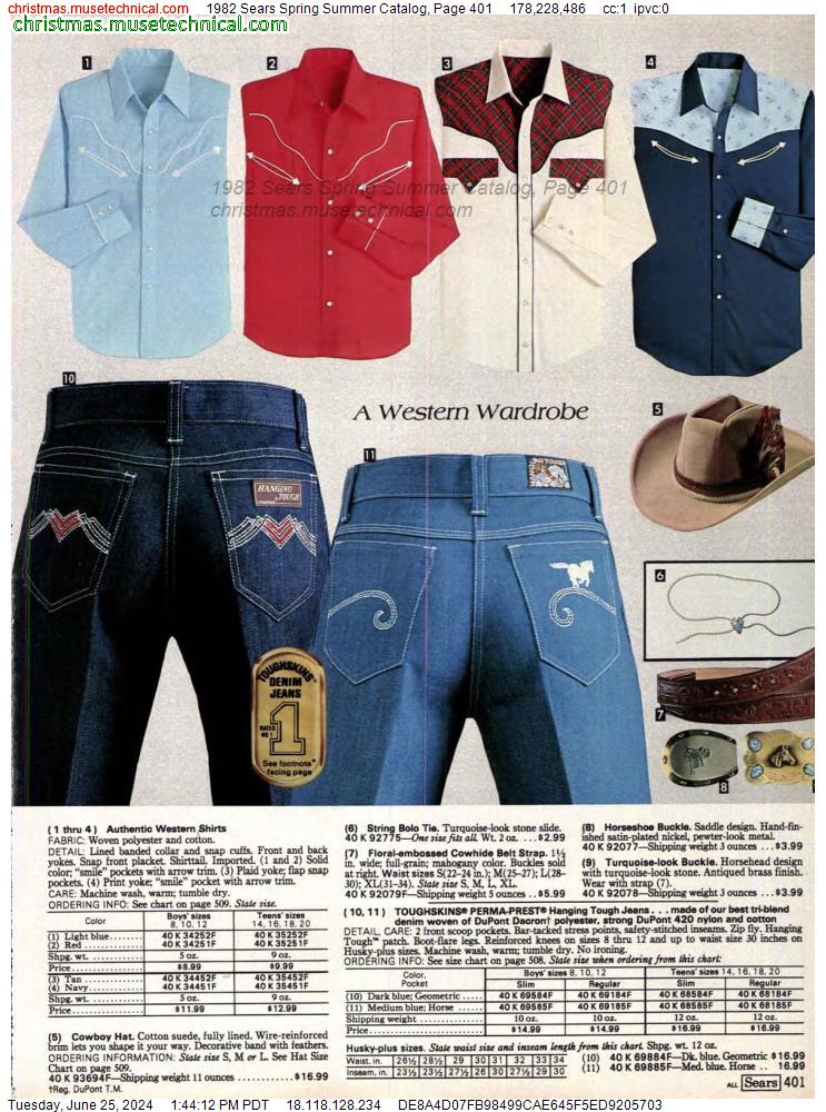 1982 Sears Spring Summer Catalog, Page 401