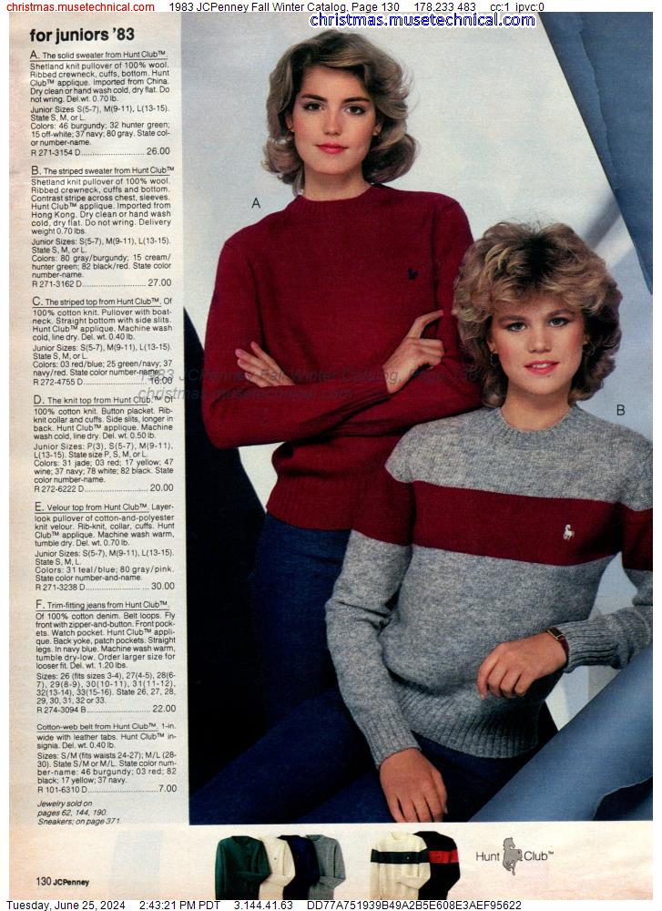 1983 JCPenney Fall Winter Catalog, Page 130