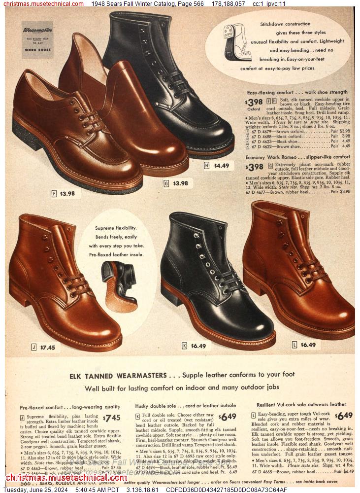 1948 Sears Fall Winter Catalog, Page 566