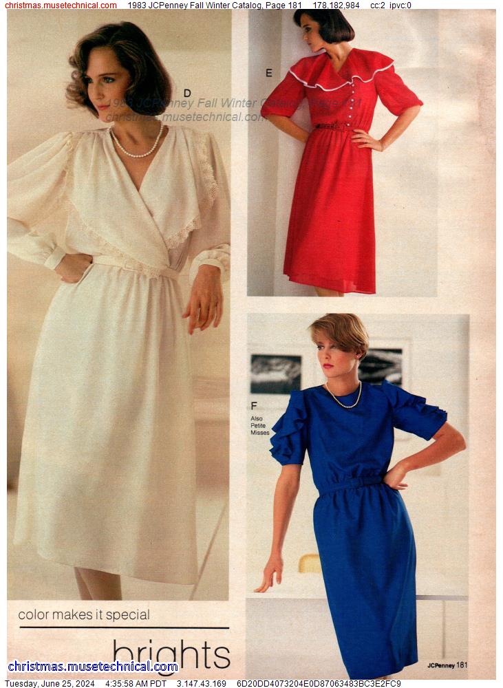 1983 JCPenney Fall Winter Catalog, Page 181
