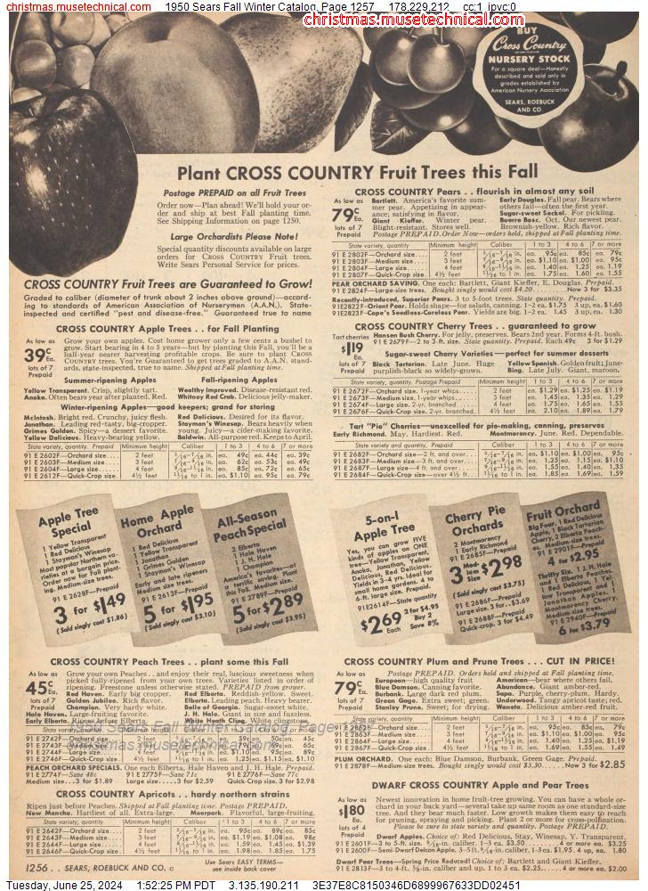 1950 Sears Fall Winter Catalog, Page 1257
