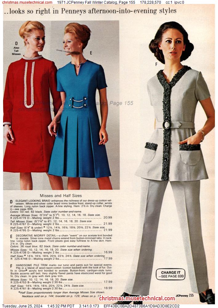 1971 JCPenney Fall Winter Catalog, Page 155