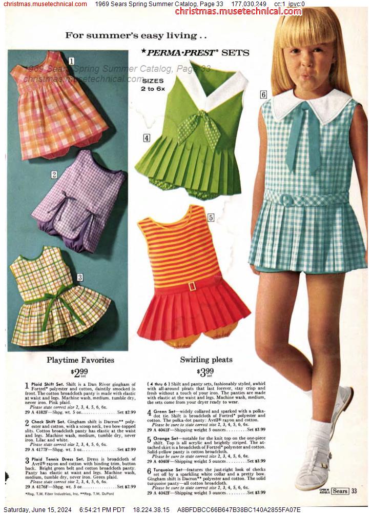 1969 Sears Spring Summer Catalog, Page 33