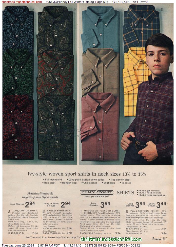 1966 JCPenney Fall Winter Catalog, Page 537