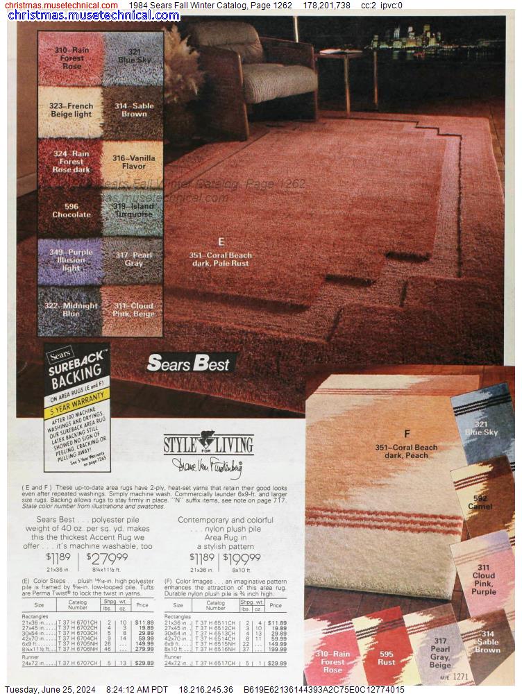 1984 Sears Fall Winter Catalog, Page 1262