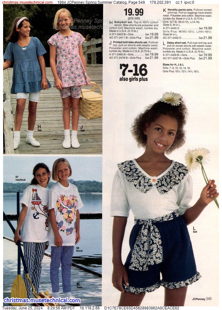 1994 JCPenney Spring Summer Catalog, Page 549