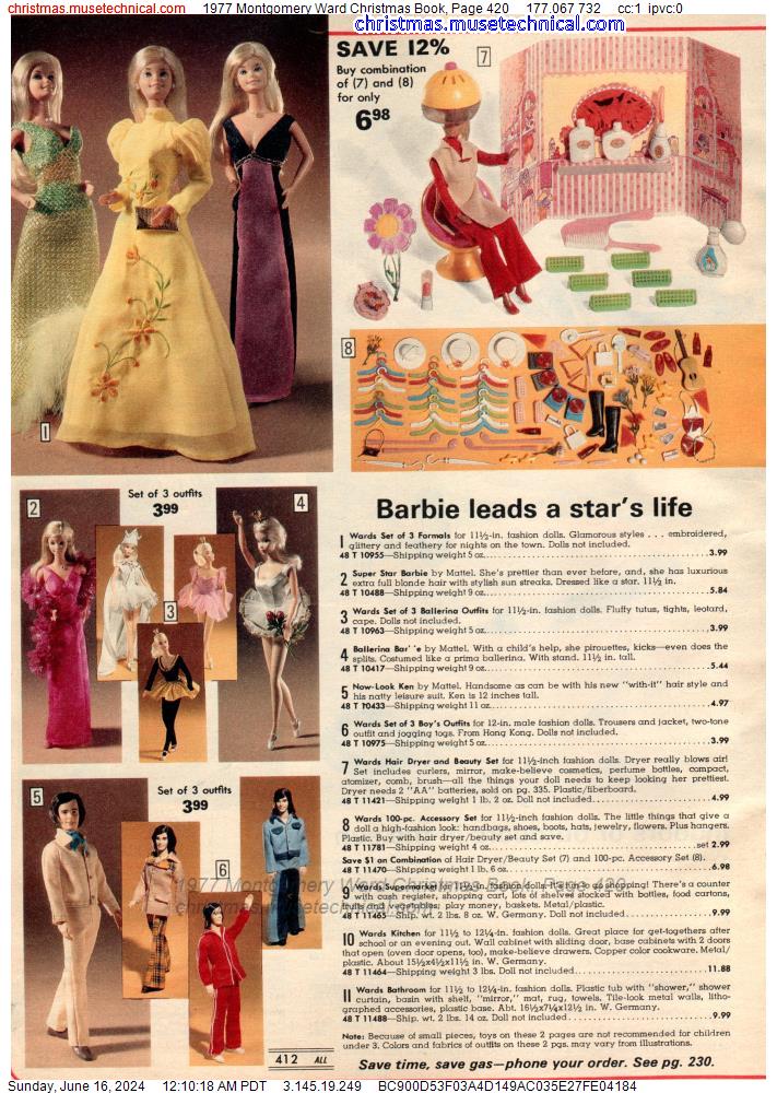 1977 Montgomery Ward Christmas Book, Page 420