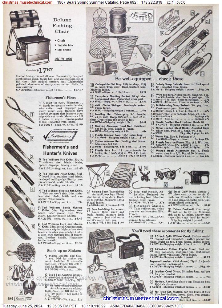 1967 Sears Spring Summer Catalog, Page 692