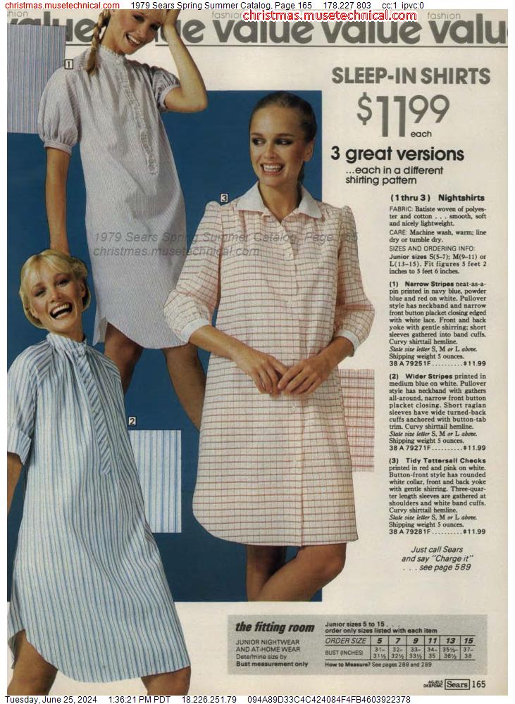 1979 Sears Spring Summer Catalog, Page 165