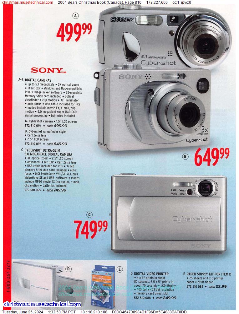 2004 Sears Christmas Book (Canada), Page 810