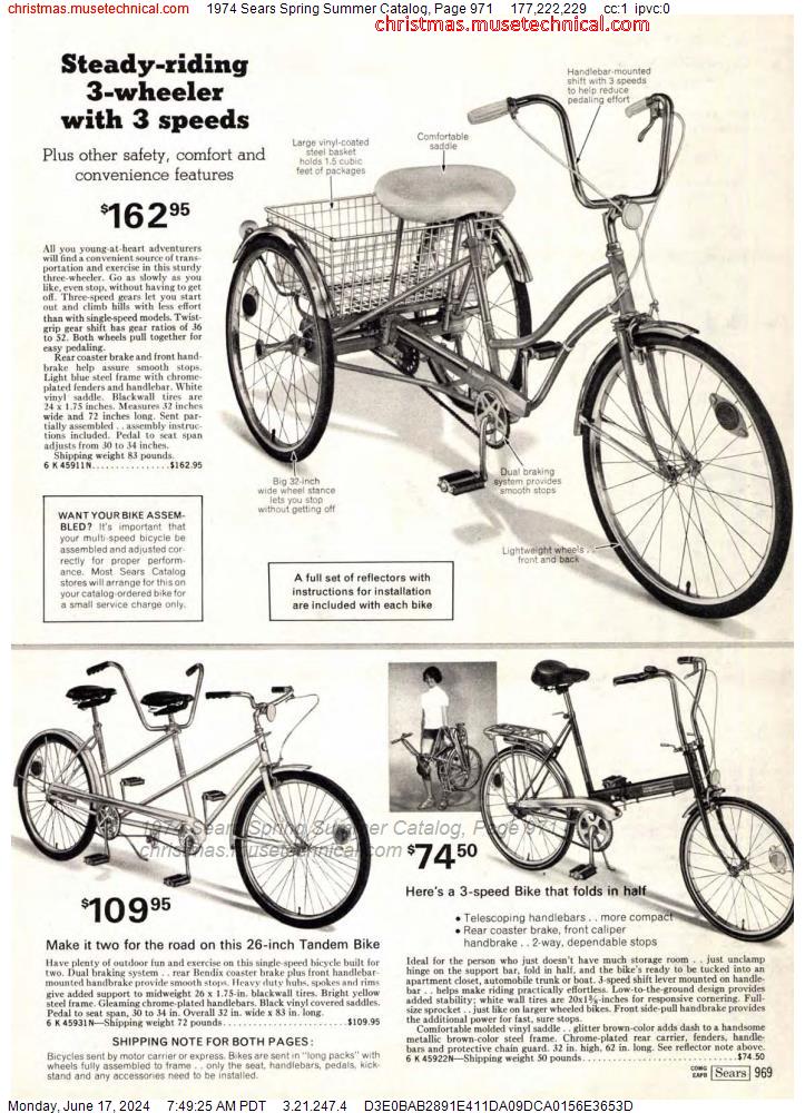 1974 Sears Spring Summer Catalog, Page 971
