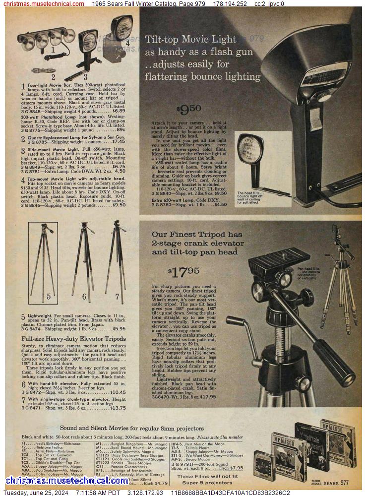 1965 Sears Fall Winter Catalog, Page 979
