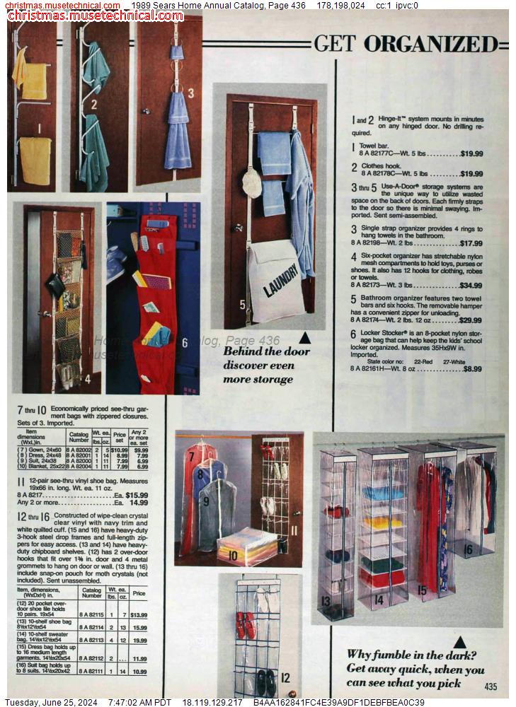 1989 Sears Home Annual Catalog, Page 436