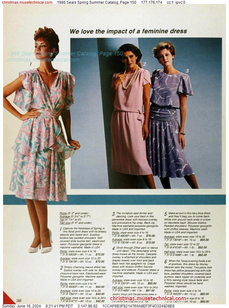 1986 Sears Spring Summer Catalog, Page 150