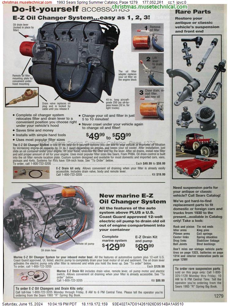 1993 Sears Spring Summer Catalog, Page 1279