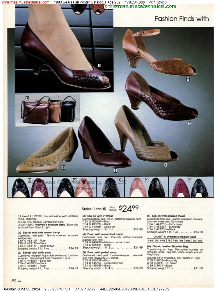 1983 Sears Fall Winter Catalog, Page 252