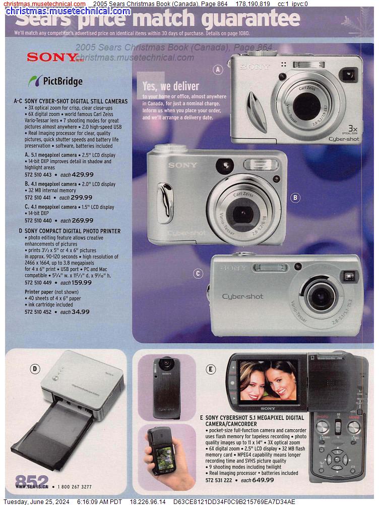 2005 Sears Christmas Book (Canada), Page 864