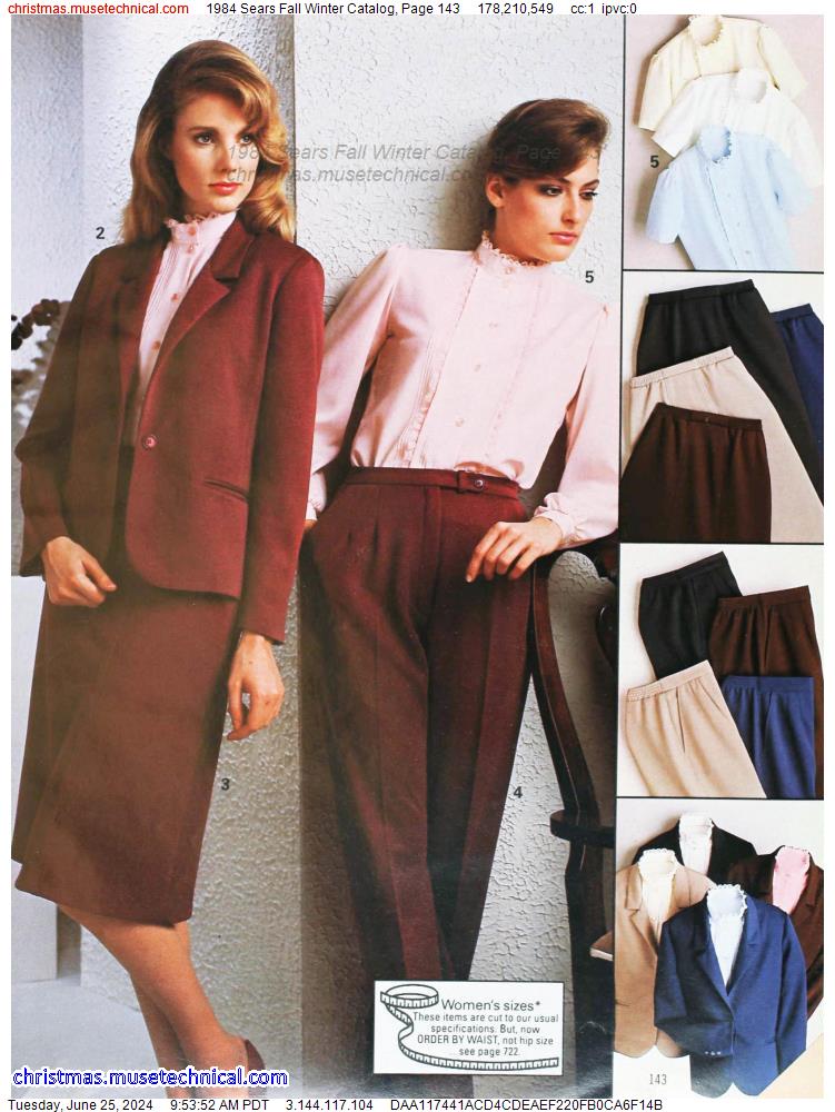 1984 Sears Fall Winter Catalog, Page 143