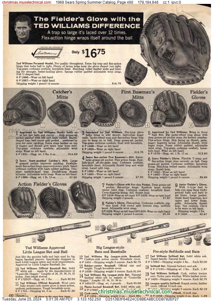 1968 Sears Spring Summer Catalog, Page 490