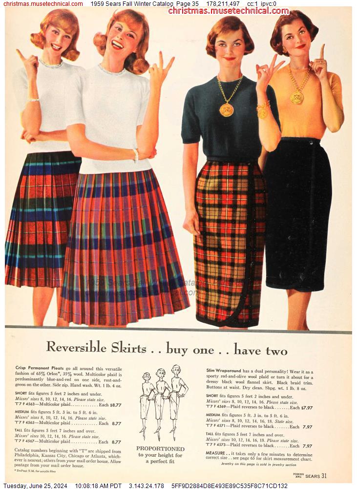 1959 Sears Fall Winter Catalog, Page 35