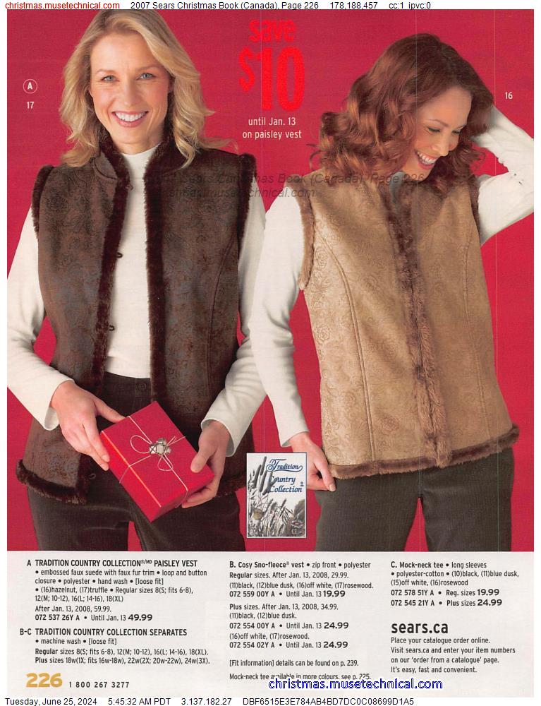 2007 Sears Christmas Book (Canada), Page 226