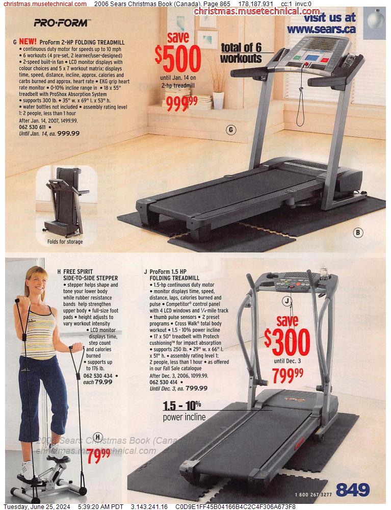 2006 Sears Christmas Book (Canada), Page 865
