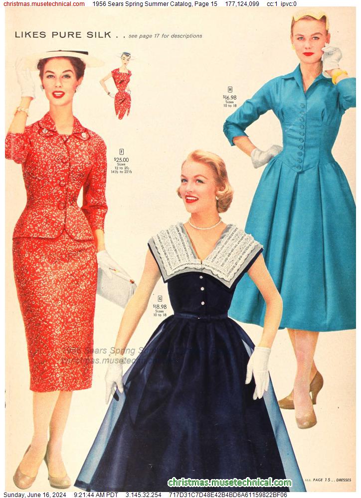 1956 Sears Spring Summer Catalog, Page 15