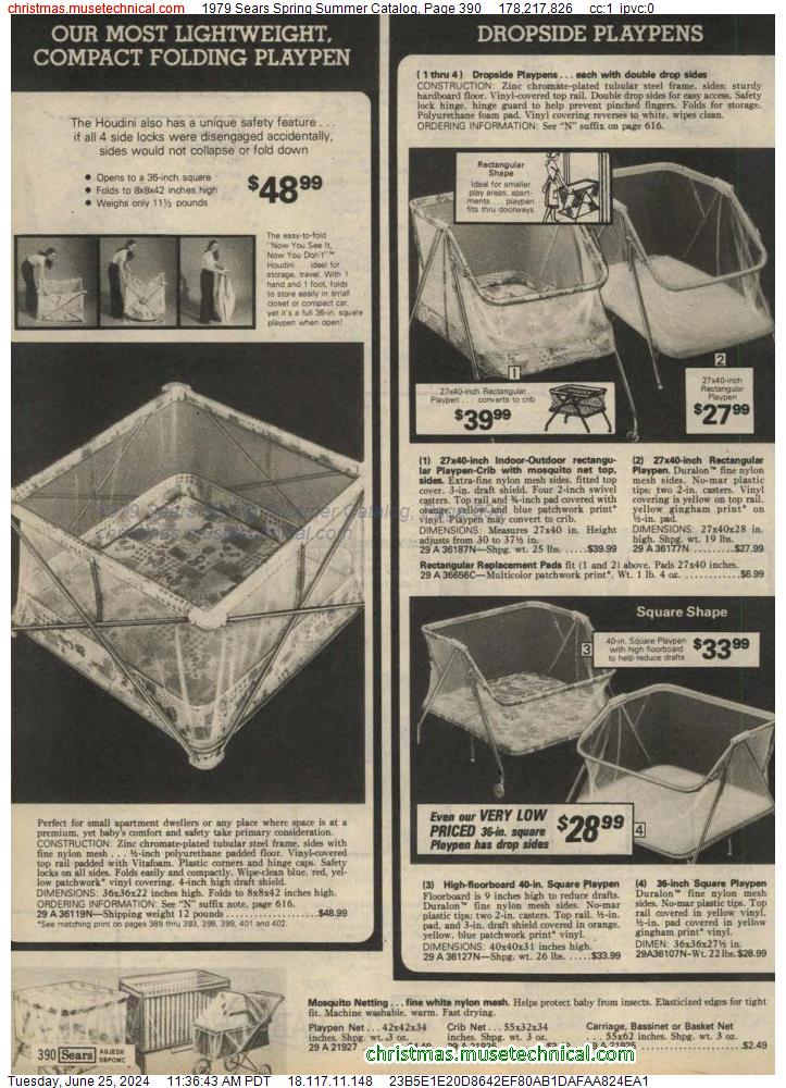 1979 Sears Spring Summer Catalog, Page 390