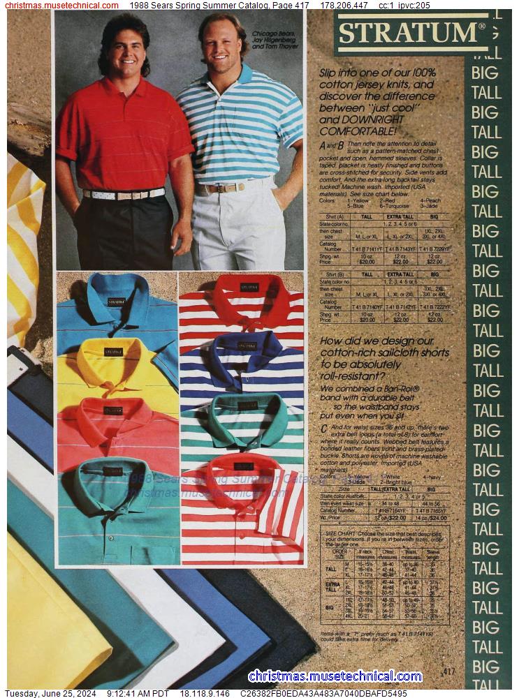 1988 Sears Spring Summer Catalog, Page 417