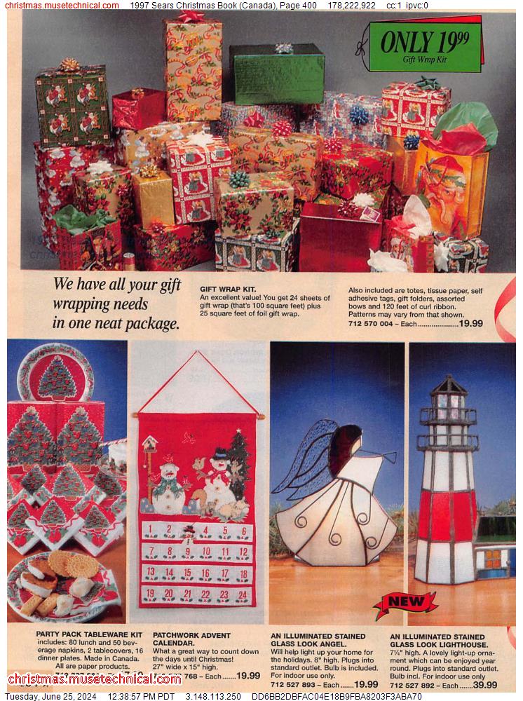 1997 Sears Christmas Book (Canada), Page 400