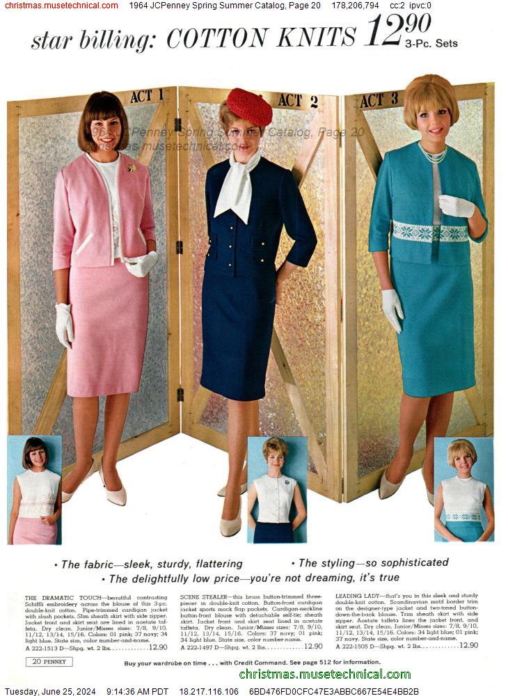 1964 JCPenney Spring Summer Catalog, Page 20