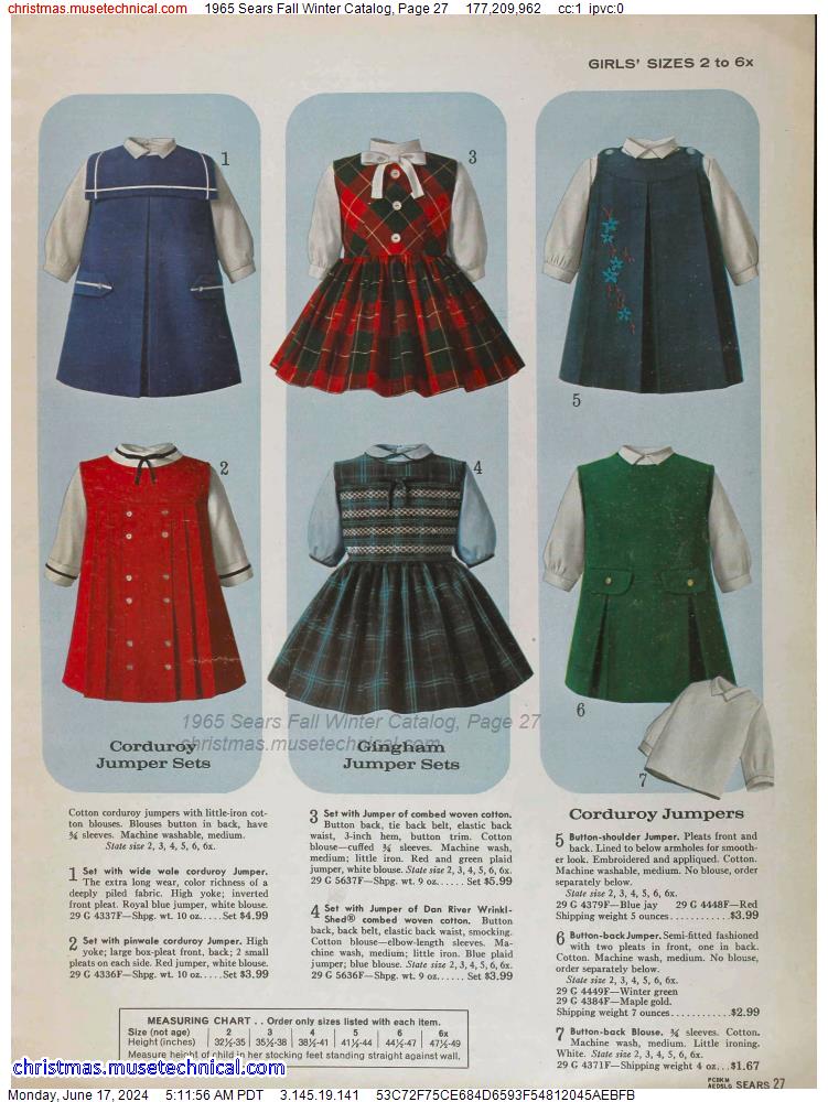 1965 Sears Fall Winter Catalog, Page 27