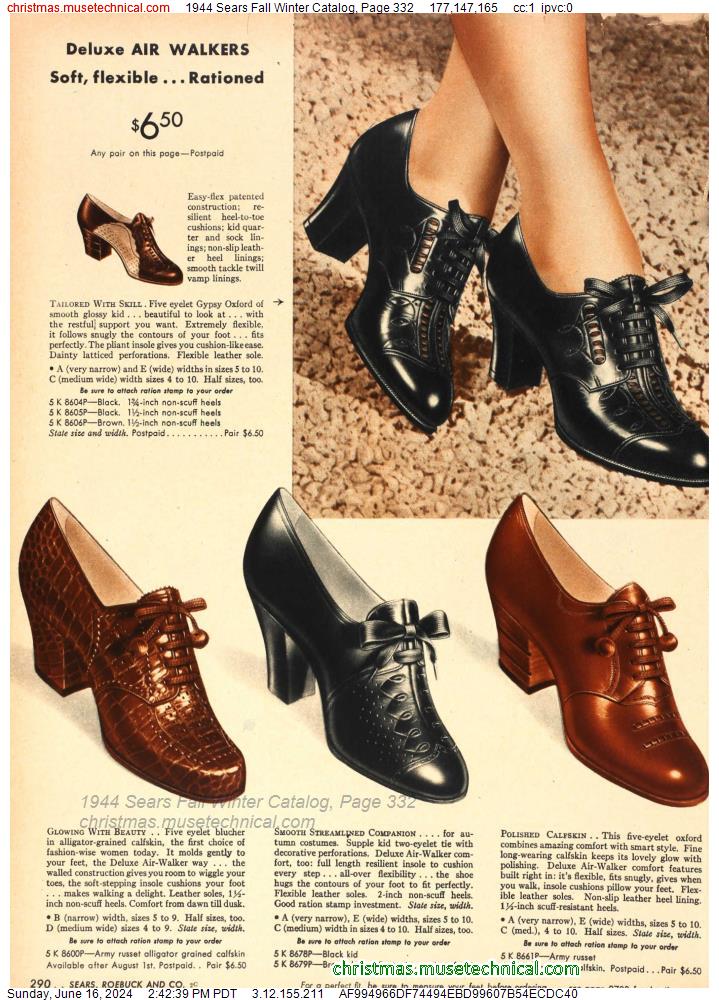 1944 Sears Fall Winter Catalog, Page 332