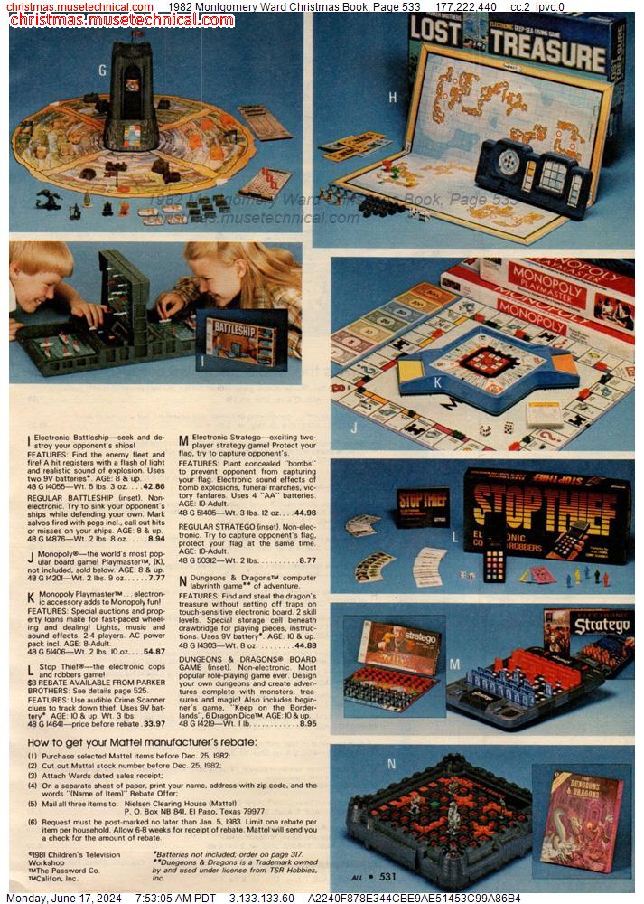 1982 Montgomery Ward Christmas Book, Page 533