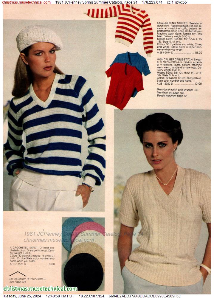 1981 JCPenney Spring Summer Catalog, Page 34