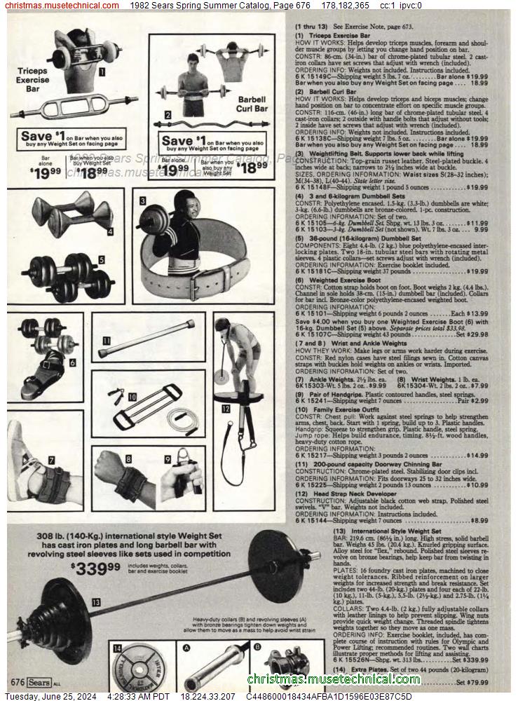 1982 Sears Spring Summer Catalog, Page 676