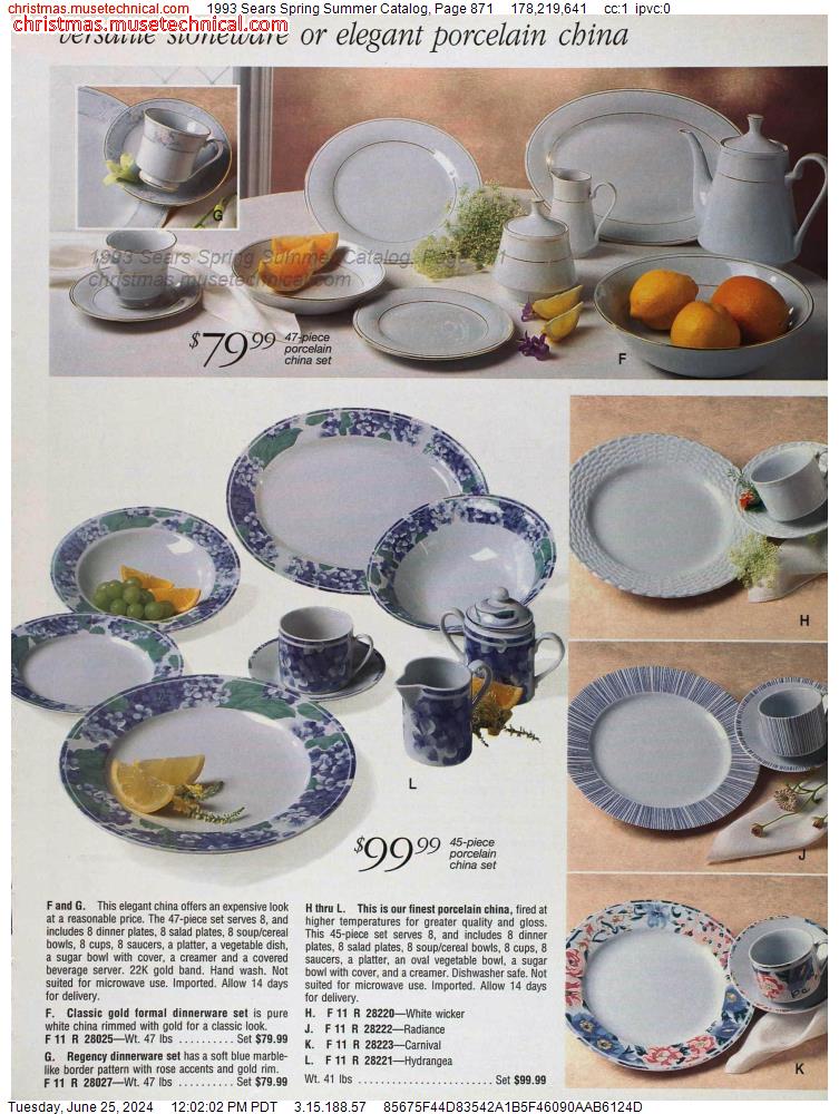1993 Sears Spring Summer Catalog, Page 871