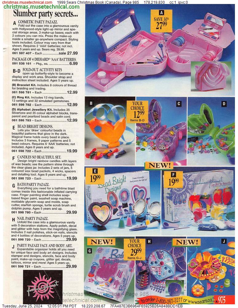 1999 Sears Christmas Book (Canada), Page 985