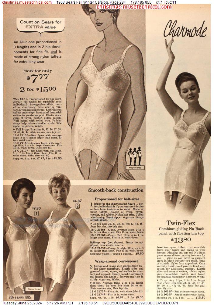 1963 Sears Fall Winter Catalog, Page 284